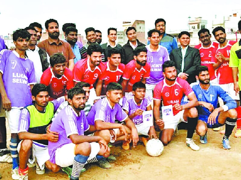 football tournament, 12 teams participated in Punjab and Haryana,  Sunam, Sangrur