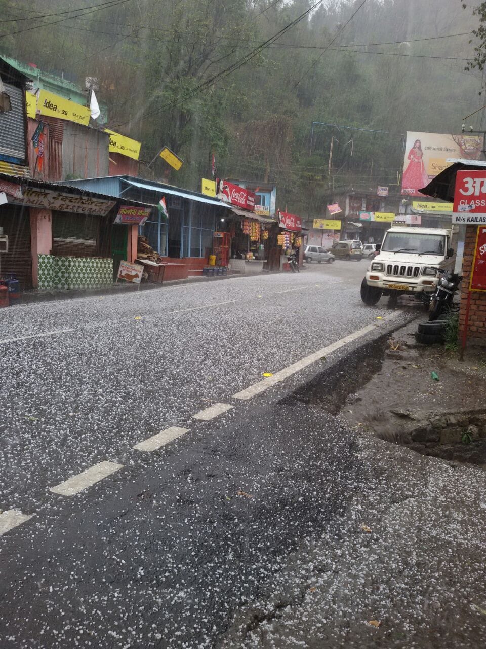 rain and hail storm in uttarakhand kumaon range