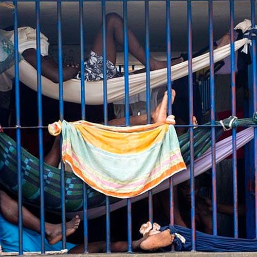 photos shows brutal condition of priosners in port-au-prince's jail