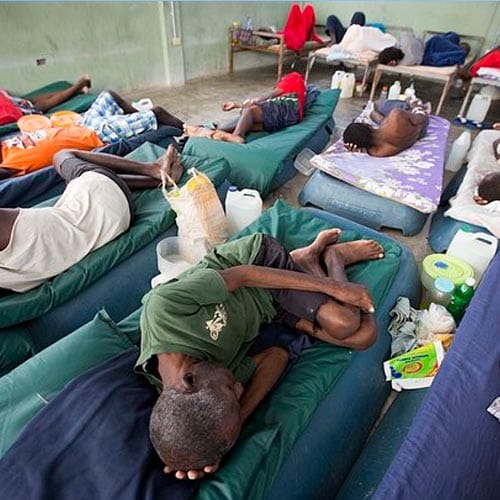 photos shows brutal condition of priosners in port-au-prince's jail