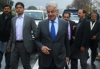 pakistan defence minister criticized by political parties on his statement of Hafiz saeed 