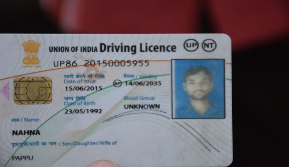 driving licence may use as important document for five works, instead of driving