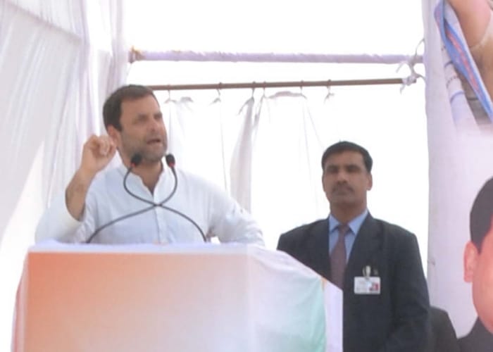 rahul gandhi rally in raebareli