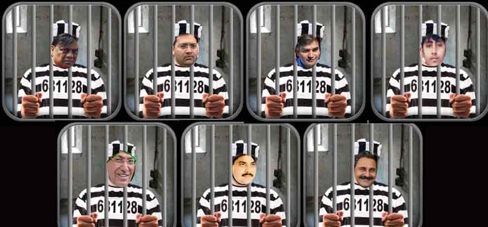 seven dreaded criminals with shahabuddin in tihar jail