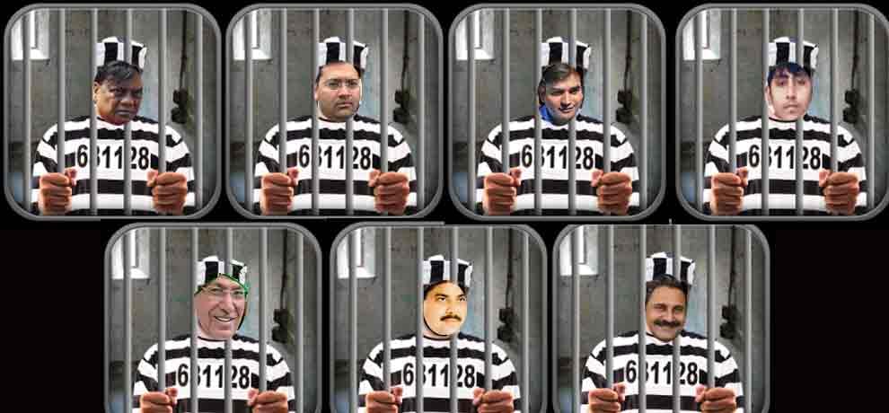 seven dreaded criminals with shahabuddin in tihar jail