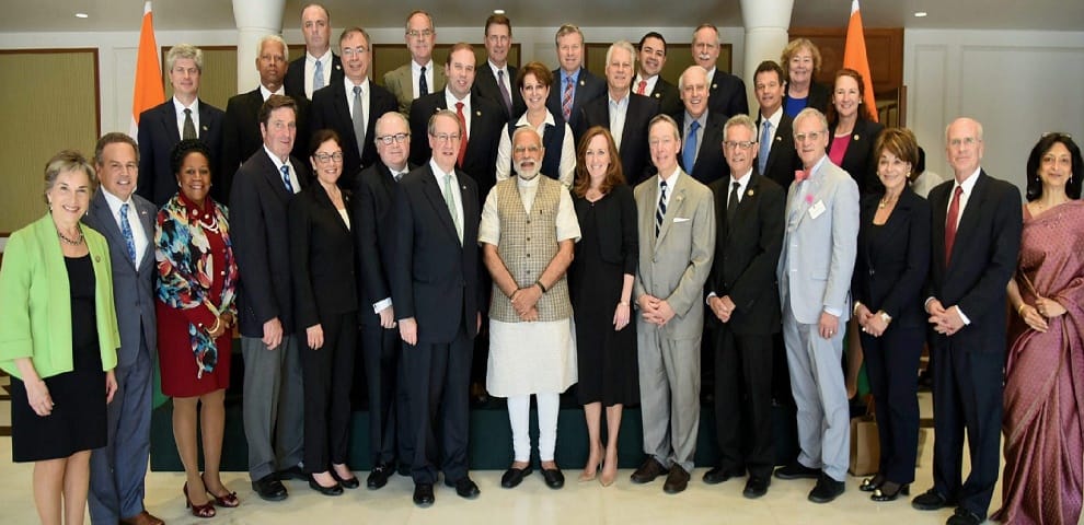 Narendra Modi mate to america MPs regarding H1B visas issue