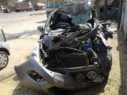 Painful accident on NH 58: You startling photos