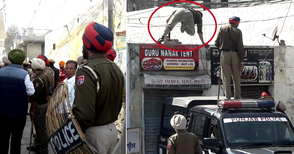 Threw stones on police in ferozpur punjab, 