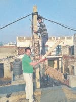 The street lights were not burning six months, officials said handing Satrodwasi, Hisar
