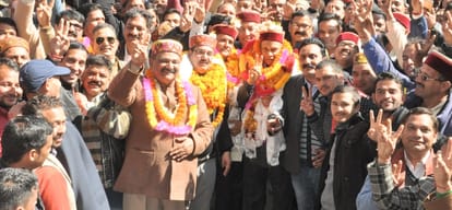 prem kumar dhumal on a visit to kullu