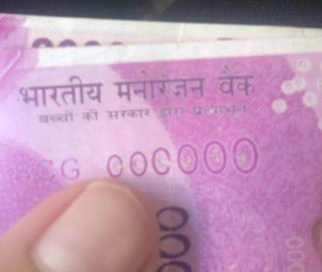Rs 2000 notes from Children Bank of India SBI ATM dispensing fake cash