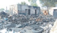 sonipat, godam, fire, four burn