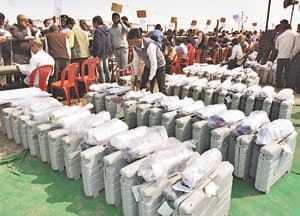 polling parties goes to booth
