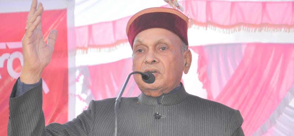 prem kumar dhumal targets cm virbhadra singh after victory in by election