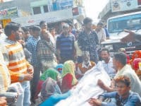road accident, boy die, dead body found, people protest, kaithal