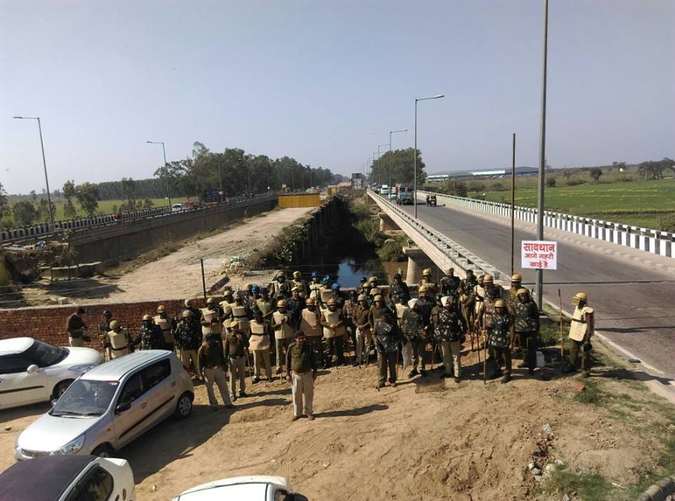 police sealed punjab and haryana border due to inld protest for syl