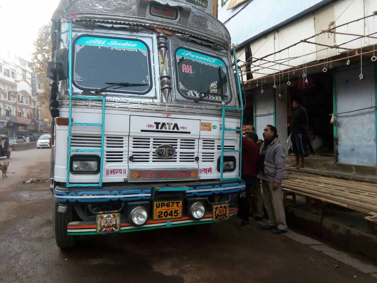 a truck inter into no entry zone and hit a student