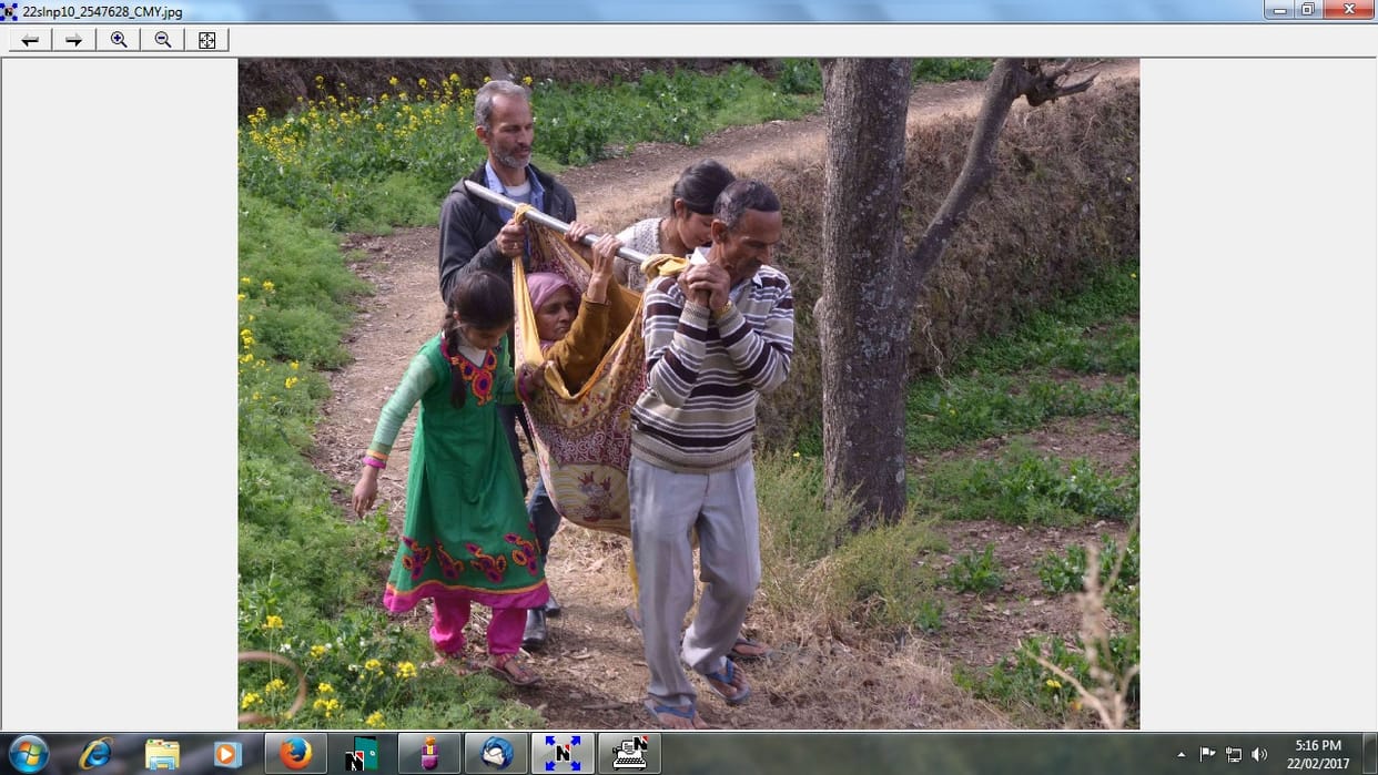 In mathan village without road and water