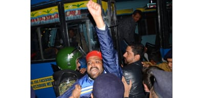 police arrested CITU workers protesting outside power corporation office