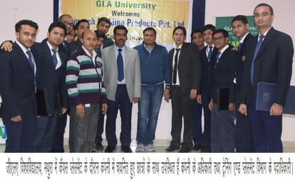 1100 hundred students has selected in GLA university campus placement