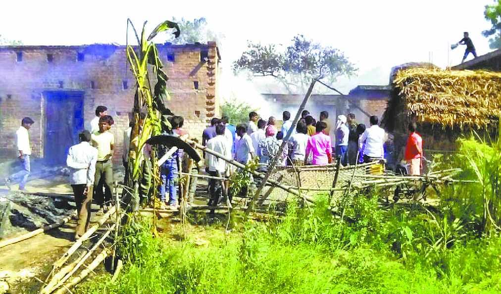 12 house fire charred, scorched son and father