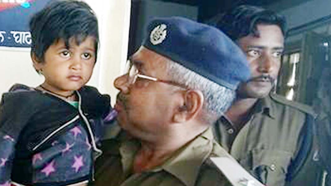 arrested woman in kanpur station 