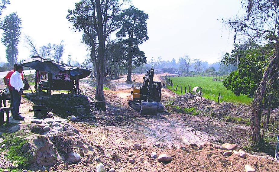 Culvert construction work stopped work incorrectly telling