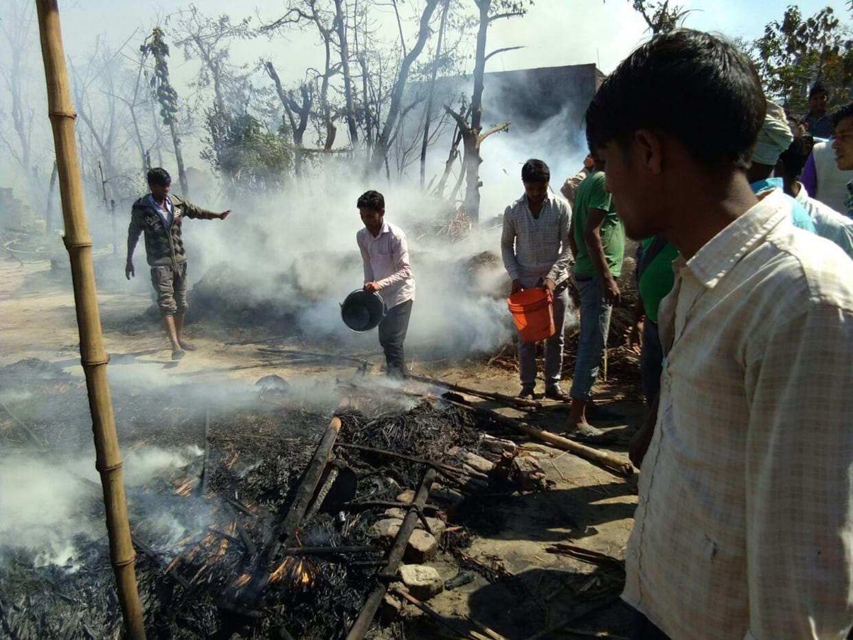 Arman Brhra fire burns