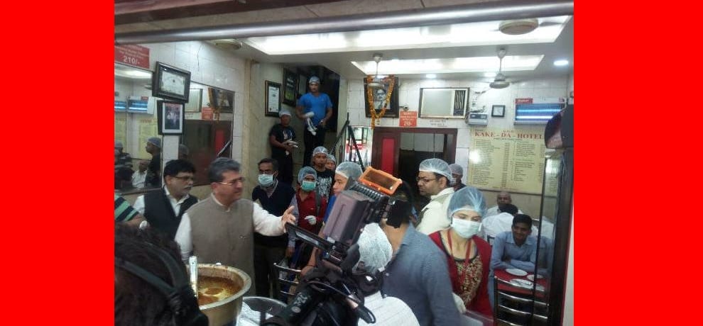 dough kneading with feet in delhi hotel video goes viral, food safety department raids 