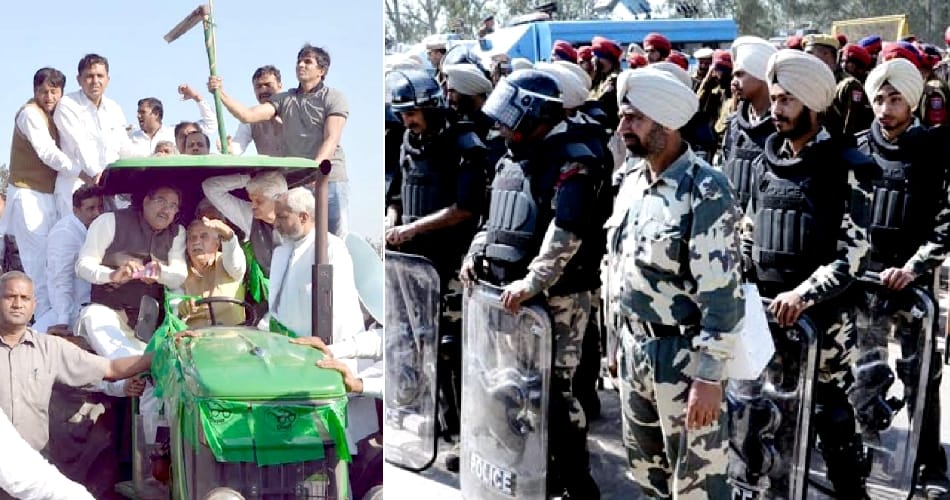 inld agitation for syl, highalert on punjab haryana border