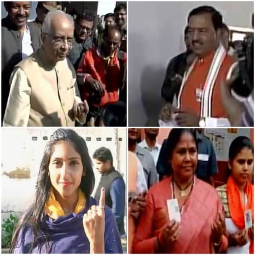 up polls fourth phase leaders cast their votes
