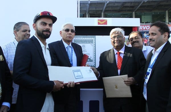 Virat Kohli Unveiled The Stamp In MCA Stadium In Pune