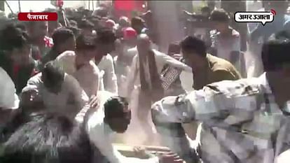 Stampede in akhilesh rally in faizabad