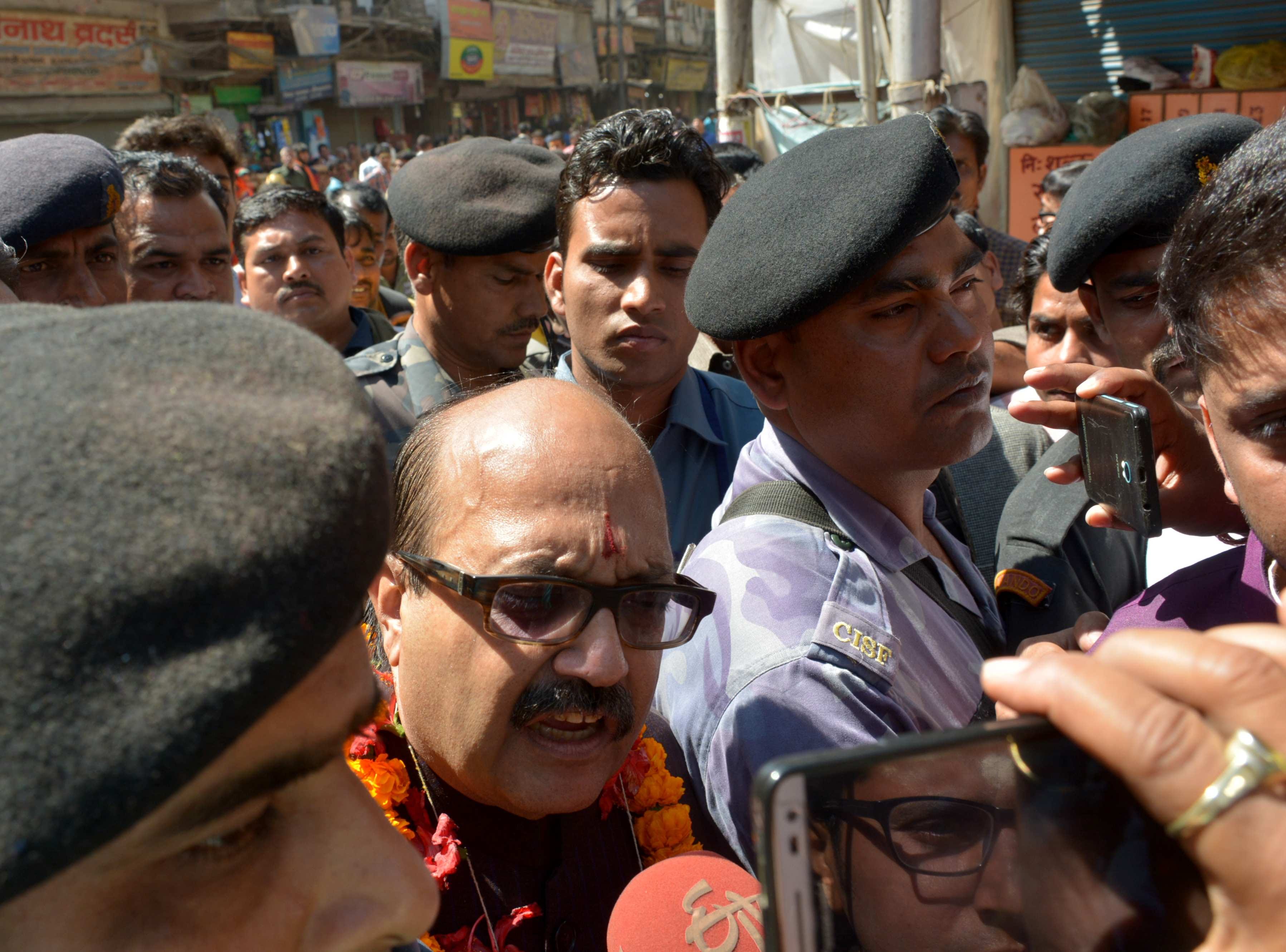 amar singh target sp leaders at varanasi, says sp leaders has terrorist connection