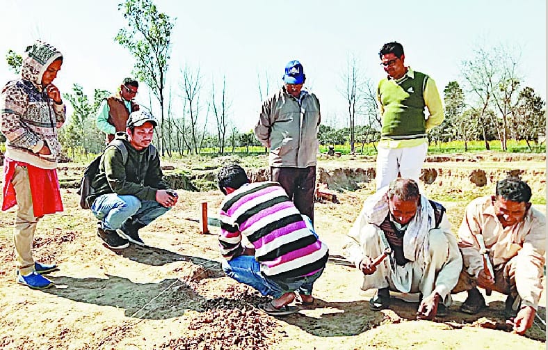 On the first day met many stones