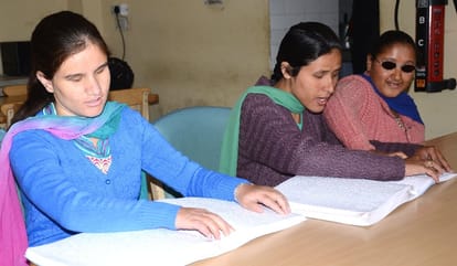 6 Blind Girls Student Completing Study at Shimla.