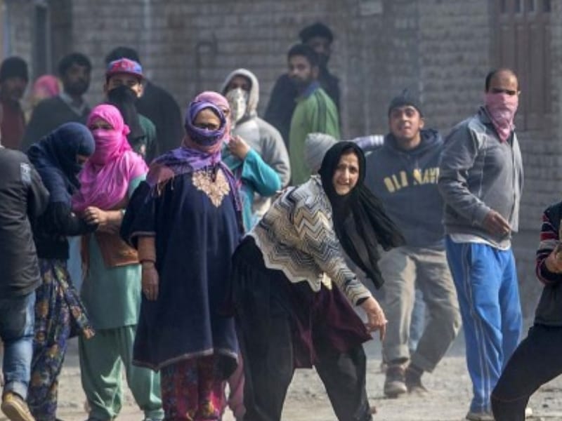 women stone pelters created big trouble for security forces in kashmir