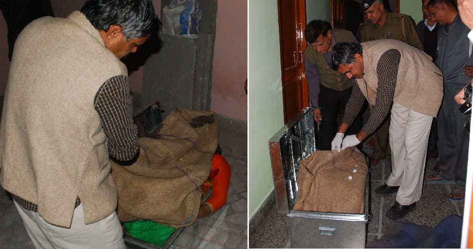 missing lady dead body found from box in locked house at bhiwani of haryana