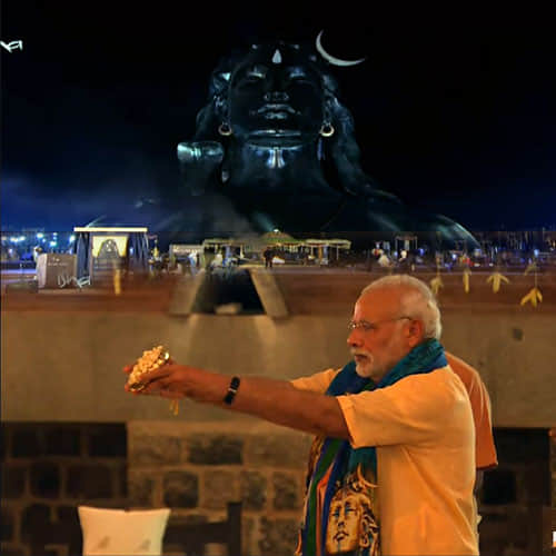 PM Narendra Modi Unveil 112 feet statue of Adiyogi The Shiva