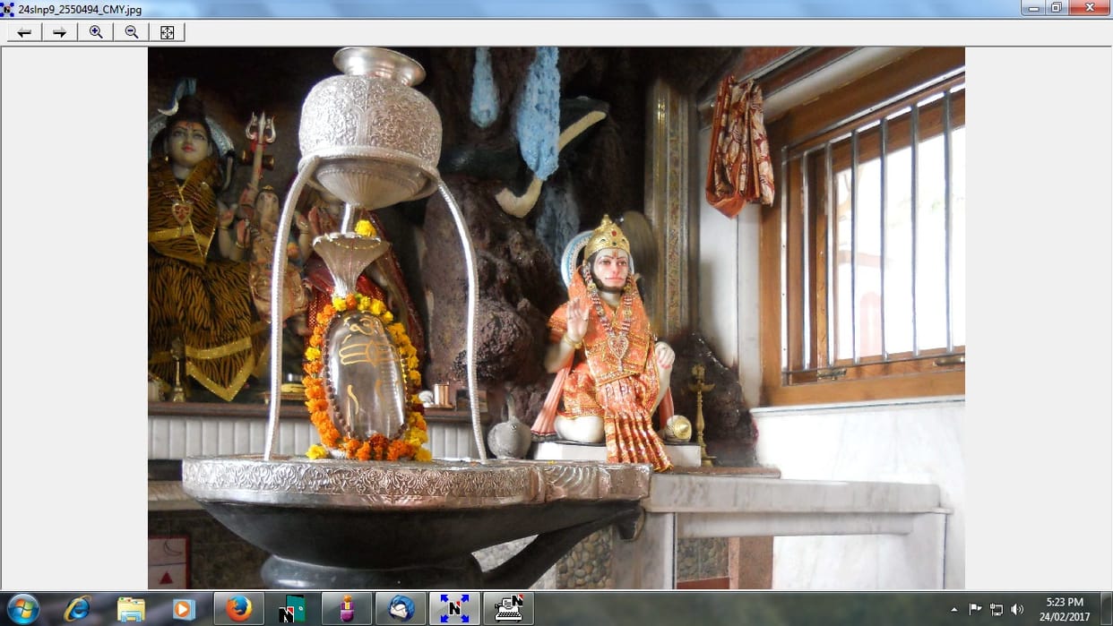 On Shivratri people handover a water and milk