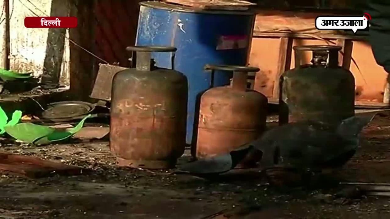 Cylinder cracked, fire in nine houses, woman injured