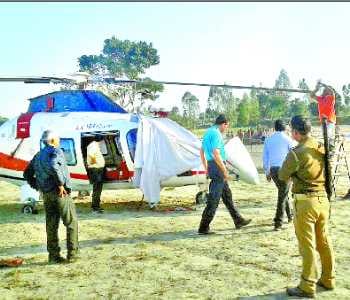 The helicopter could not be repaired, the parts will have to import from Italy