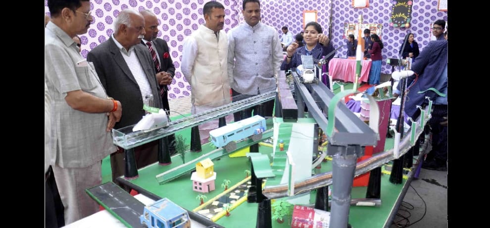 students made model to make electricity by speed breakers in faridabad 