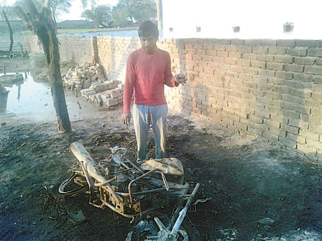 The spark of bonfire fire 12 houses