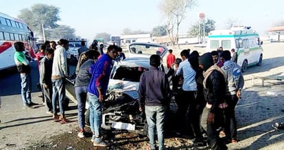 accident in abohar, 3 death on the spot, 5 injured