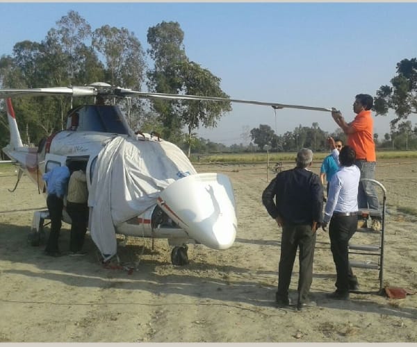 azam khan helicoptor barabanki.