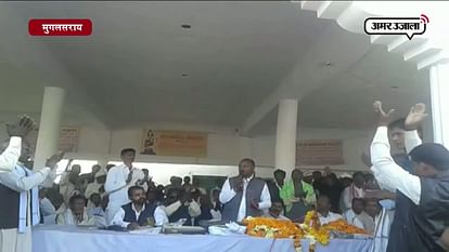 Bsp CANDIDATE APPEAL FOR VOTE FROM RELIGIOUS PLACE in mughal sarai 