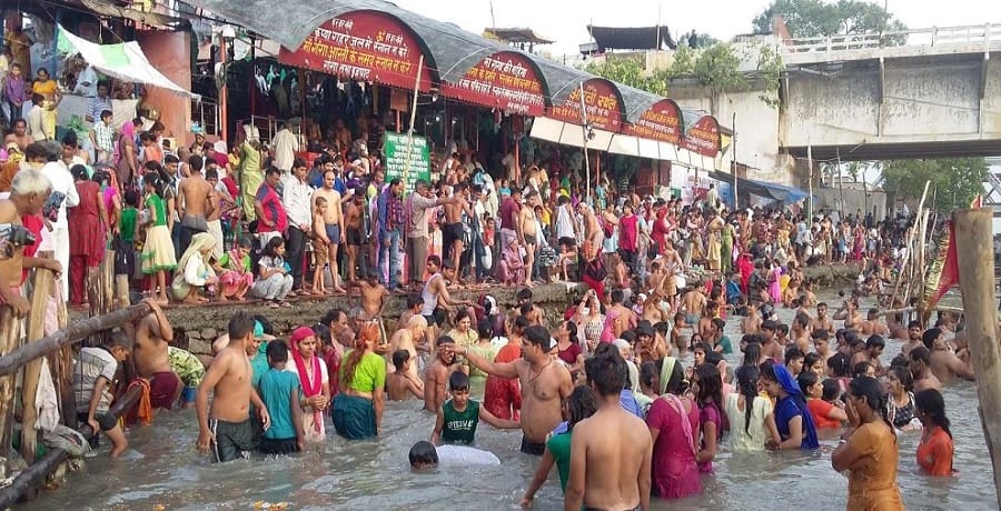 today Ganga snan on Brajgat