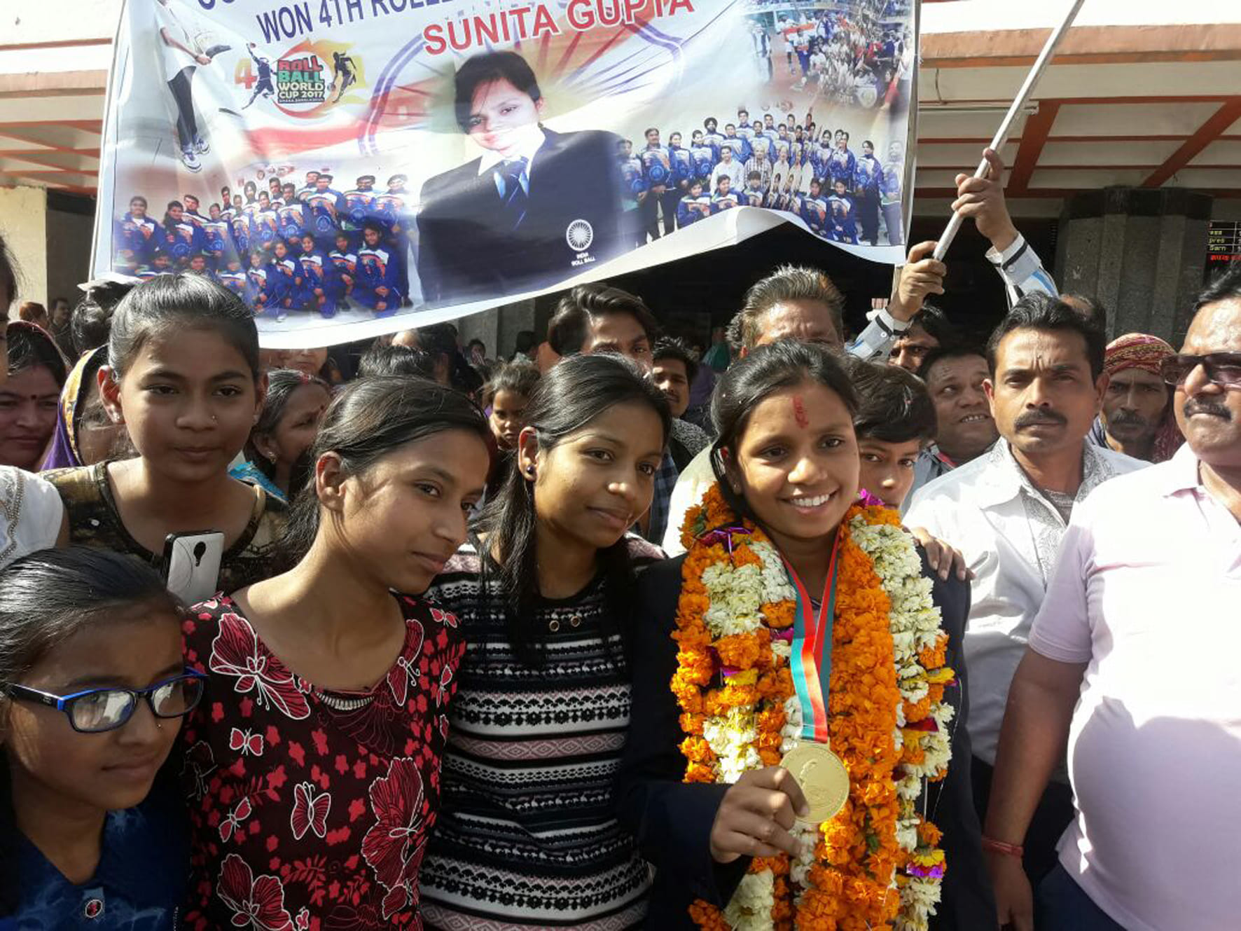 rollball world cup winner team member sunita gupta return home