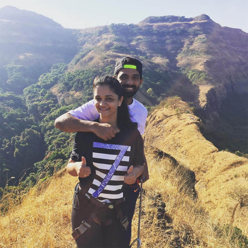 Virat Kohli and Ajinkya Rahane Went For Trekking